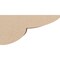 Ekena Millwork 6"W x 12"D x 6"H Wide Crestline Rough Cedar Woodgrain TimberThane Corbel, Primed Tan CORUR06X12X06CRERCPR - alternate 2